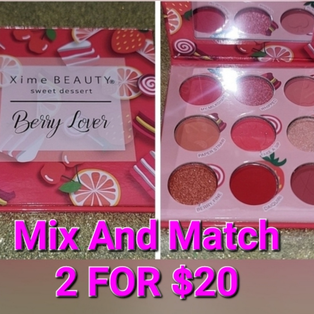 2 FOR $20. Xime Beauty "Berry Love" Palette